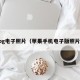 pg电子照片（苹果手机电子版照片）
